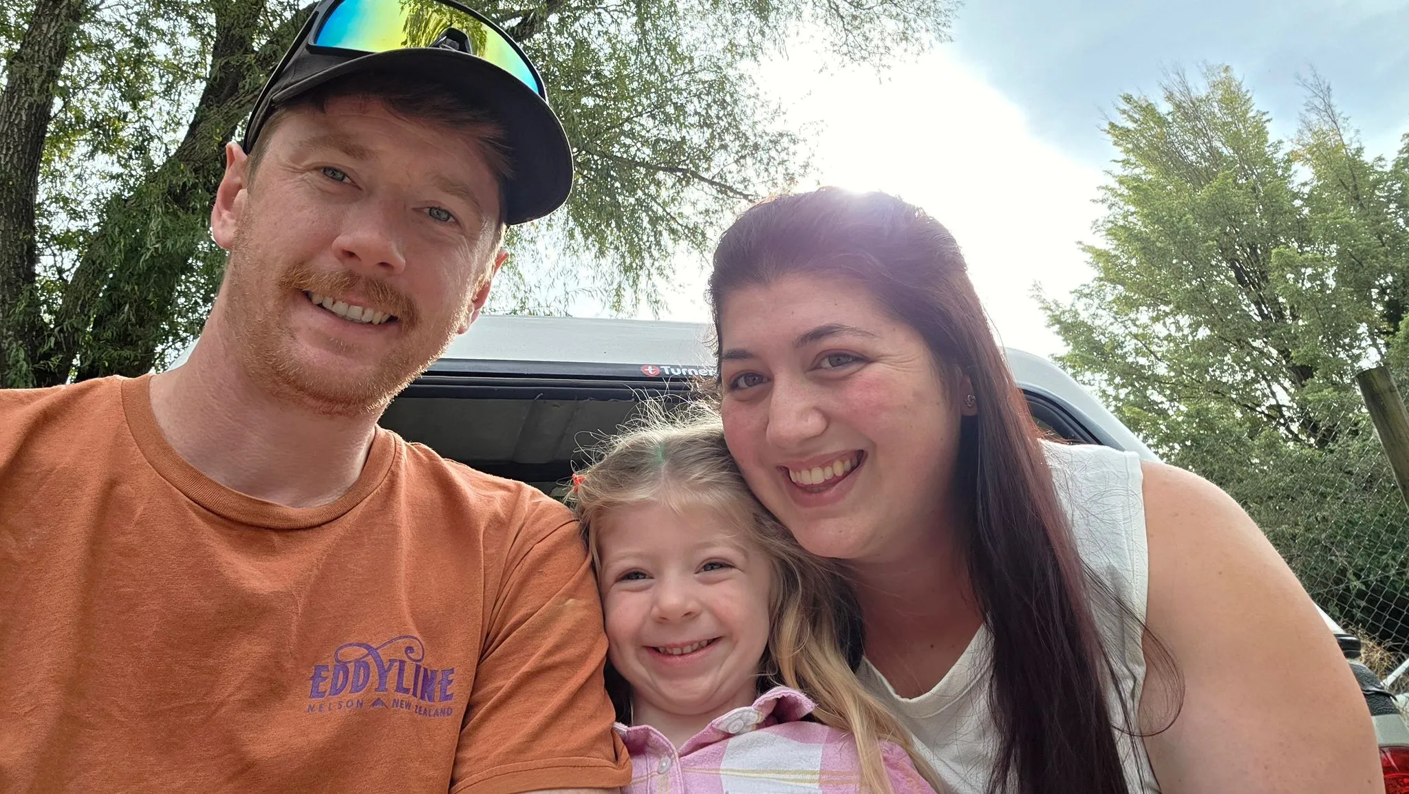Michael with his partner and daughter, the family behind ProLine Aluminium